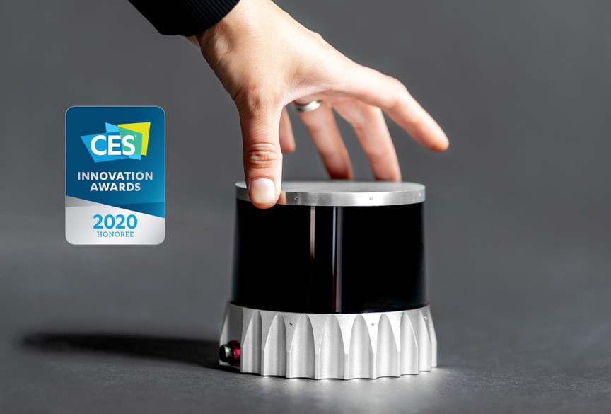 The award winning Ouster OS2 digital lidar sensor