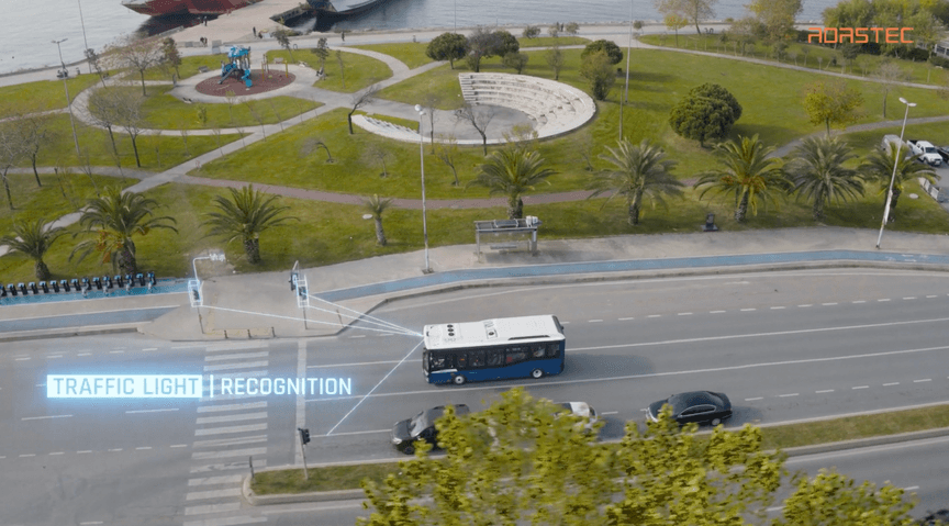 ADASTEC Busses with Traffic Light Recognition